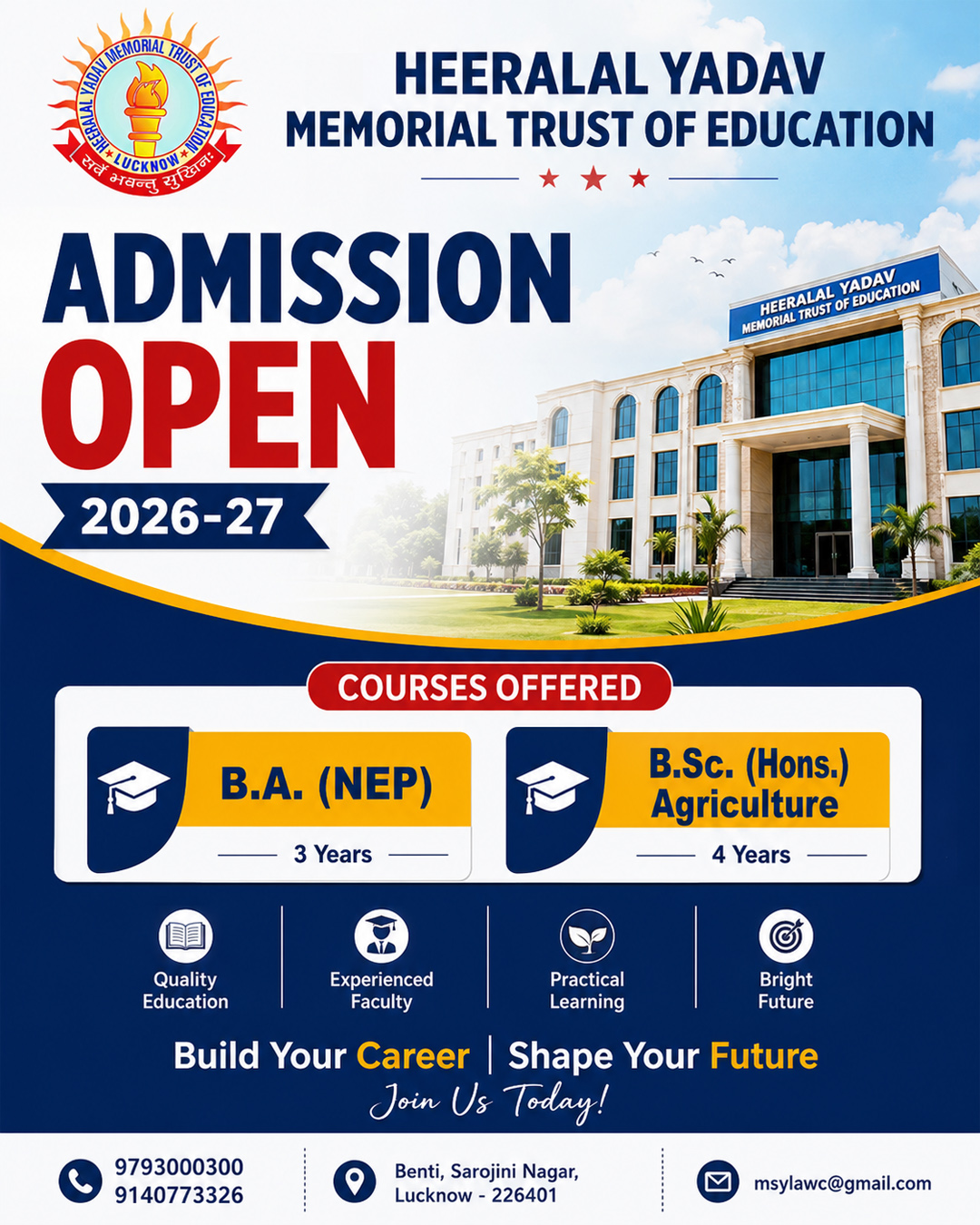 Admission Open 2026-27